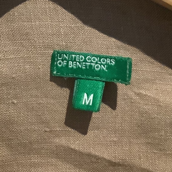 Benetton blouse, khaki, medium - Picture 2 of 4